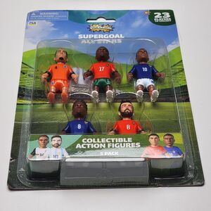 Supergoal All Stars Collectible Soccer Action Figures 5-Pack NEW Mbappe Dijk